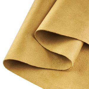 Tissu en suède double face largeur 145 cm, tissu polaire 100 % polyester, velours uni, tissu tricoté imitation peau de mouton, extensible, conforme RoHS, pour intérieur de voiture, 300 g/m² - Product Image 1
