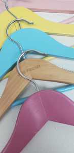 Khadim Handicrafts Custom Carved Durable Wooden Children's Clothes <b>Hangers</b> Multifunction Garment Hooks Wardrobe Closet Suit - Product Image 6