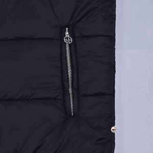 Chaqueta Acolchada Negra de Primera Calidad, Cuello Camisero, Cierre de Cremallera, Resistente al Viento, Ropa de Abrigo Informal de Invierno, Chaquetas Acolchadas con Logotipo Personalizado - Product Image 6
