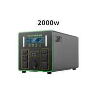 Station d'alimentation portable à onde sinusoïdale pure 1KW MPPT, générateur solaire avec lampe de poche et charge sans fil pour usage domestique et camping