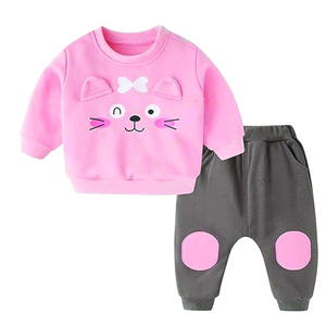 <b>Toddler</b> Baby Boys <b>Girls</b> Clothes Long Sleeve Cute Cartoon Sweatshirt Pullover Tops Cotton <b>Trousers</b> <b>Pants</b> Outfit Set - Product Image 5