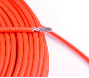 Cable de Silicona y Fibra de Vidrio Trenzado de 4mm2, Cable de Alimentación de Alta Temperatura 200C Blanco y Rojo - Product Image 3