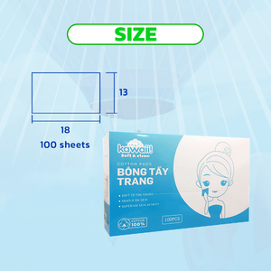 Kawaii Disposable Makeup <b>Remover</b> Wipes Soft Gentle 1 Ply Coreless Virgin Wood Pulp Standard <b>Box</b> OEM ODM Supply - Product Image 6