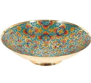 Tazón para servir postres, tazón decorativo de metal pintado a mano para uso doméstico, en la cocina o para catering, tazón para servir palomitas de maíz - Product Image 4