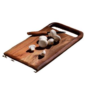 เขียงไม้ทรงสี่เหลี่ยมผืนผ้าขนาด 40 ซม. x 20 ซม. หนา 1 ซม. พร้อมด้ามจับกันลื่น ใช้กับเครื่องล้างจานได้ เป็นมิตรกับสิ่งแวดล้อม ทนทาน - Product Image 3