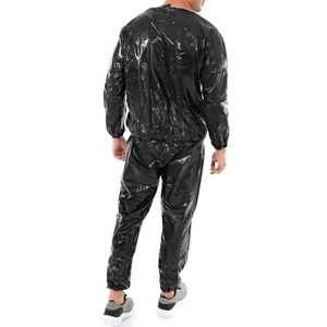 Custom Printing Logo Man Polyester Home Use Fitness Body Shape Weight Loss Sauna Suit - Product Image 4