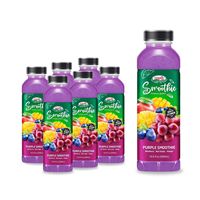 Fabrication en gros OEM de smoothies violets à marque privée, avec logo personnalisé, saveurs myrtille, raisin rouge, mangue, multivitamines liquides pour petit-déjeuner