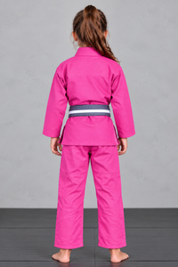 <b>pink</b> colour Custom Kids BJJ Gi Brazilian Jiu Jitsu <b>Kimono</b> Youth BJJ Uniform OEM Wholesale - Product Image 3