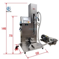 Machine de remplissage de nettoyeur de toilettes anti-corrosif liquide de blanchiment semi-automatique de 1gallon pour liquide corrosif