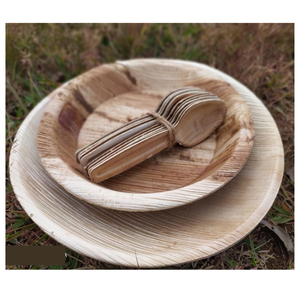 Platos Cuadrados de Hoja de Palma Areca al por Mayor, Biodegradables y Desechables para Servir Alimentos en Restaurantes, Entrega de Comida y Uso Doméstico - Product Image 2