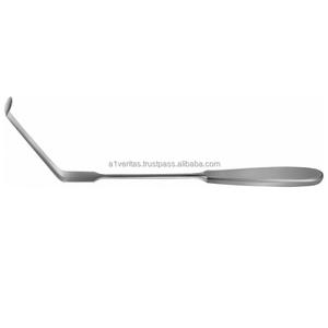 Retractor Manual Zanker A-1 VERITAS de Calidad Premium con Gancho de Mango Triangular (Uso en Dura/Skin) - Instrumento Quirúrgico Reutilizable - Product Image 3