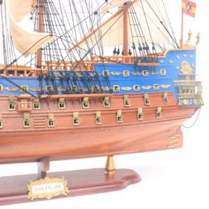 SAN FELIPE Versión Pulida y Pintada - Maqueta de Barco de Vela Español Hecha a Mano en Vietnam por el Fabricante GIA NHIEN CO. LTD - Product Image 4