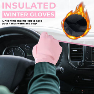 Guantes de Invierno Unisex de Alta Demanda para Correr, de Poliéster, Resistentes al Viento y al Agua, Compatibles con Pantalla Táctil, Dedos Completos, Duraderos y Cómodos - Product Image 1