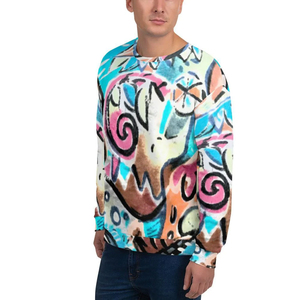 Sweat-shirt décontracté à revers côtelés, style minimaliste, pour homme, inspiré du streetwear, idéal pour la sublimation - Product Image 4