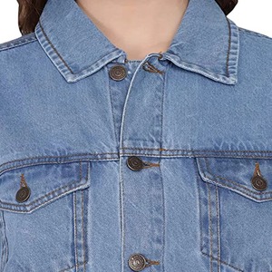 Prix de gros ASTURBAN WEAR AW-WDJ-01 Vestes en jean décontractées pour femmes, streetwear de haute qualité, respirantes, en coton, pour l'hiver - Product Image 2