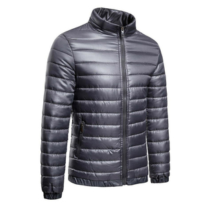 Unisex High Quality Thick Stand Collar Winter Puffer Jacket Hot-Selling Canvas Outdoor Regular Hooded Front Lightweight <b>Warm</b> - Product Image 1