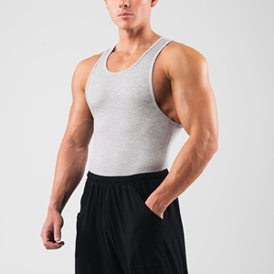Camiseta deportiva para ejercicio, gimnasio, fitness, deportes, cuello redondo, holgada, 100% algodón, camiseta sin mangas para hombre, chaleco de verano, sin mangas. - Product Image 1
