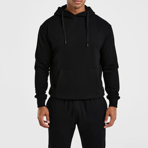 Embroidered Custom Logo OEM Wholesale <b>Men's</b> Pullover Hooded Sweatshirts Lightweight Soft Comfortable Fashionable <b>Pouch</b> Pocket - Product Image 1