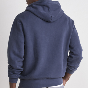 100% Cotton Terry Winter Hoodie for Men-Custom Pullover Hooded Sweatshirt Quick Dry & Breathable High Street Vintage Style - Product Image 5