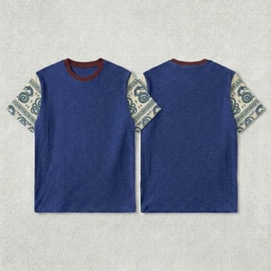 เสื้อยืดผู้ชายแขนสั้นผ้าฝ้ายนุ่มสีพื้นเรียบง่ายสำหรับขายส่งเสื้อยืดผู้ชาย - Product Image 3