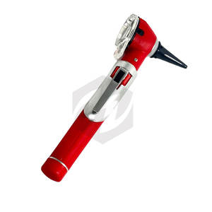 Otoscopio de Fibra Óptica Premium, Mini Set de Diagnóstico ENT Rojo de Bolsillo, Herramienta de Examen Médico Portátil Profesional con LED Brillante - Product Image 5