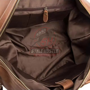 Bolsa de Viaje de Cuero Hecha en Pakistán, con Logotipo Personalizado, Ligera, en Oferta - Product Image 5