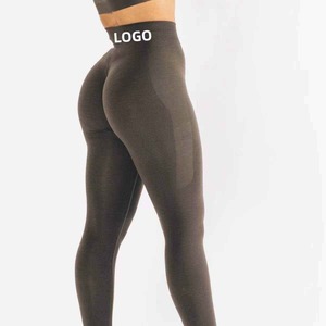 Women's Custom Soft Seamless Gym Workout <b>Leggings</b> Classic Yoga Pants in Multi-Colors with Solid <b>Pattern</b> <b>Leggings</b> Yoga - Product Image 5