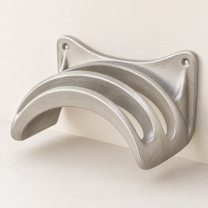 Soporte de Manguera de Jardín de Aluminio Fundido, Soporte de Pared para Manguera, Soporte de Metal Plateado para Enrollar Mangueras, para Exteriores - Product Image 1