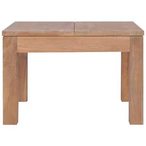 Table basse en bois de teck massif durable 23,6x23,6 pouces, beauté naturelle - Product Image 3