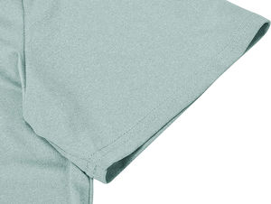 Chemise boutonnée décontractée en polycoton 160g à séchage rapide pour hommes, tricotée unie à manches courtes, avec logo personnalisé sur le devant, fabrication OEM en gros - Product Image 3