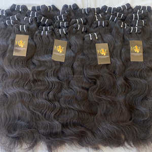 Mèches naturelles indiennes Remy, cheveux vierges, vente en gros, cuticules alignées, cheveux vierges, Temple indien - Product Image 2