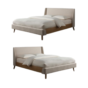 Nuevo producto, cama tapizada de madera, muebles minimalistas modernos, juego de cama para muebles de dormitorio, precio al por mayor - Product Image 3