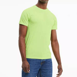 Camisetas Personalizadas al por Mayor de Primera Calidad, Bordado Desgastado, Cuello Redondo Ligero, Camisetas Ajustadas Cómodas para Hombre - Product Image 4