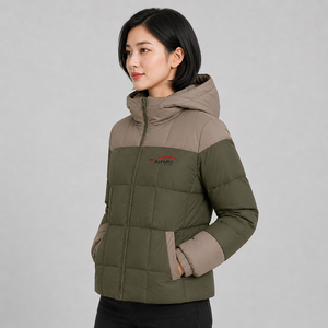 Nouvelle arrivée : Doudoune matelassée chaude pour femme, manteau d'hiver à fermeture éclair intégrale avec capuche, vêtement d'extérieur décontracté - Product Image 3