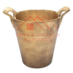 Enfriador de vino de bebida de Metal antiguo de latón para Bar decoraciones de fiesta superventas cubo enfriador de vino de champán/superventas - Product Image 4