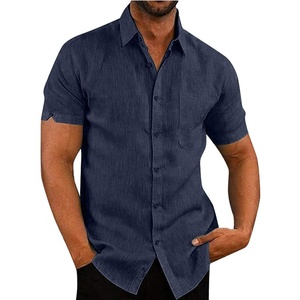 Chemise à carreaux décontractée pour homme en coton, nouvelle arrivée, col montant, chemise Oxford avec fonction anti-boulochage, tissu en pur coton, chemise à carreaux - Product Image 2