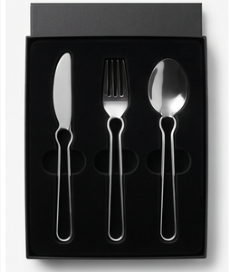 Ensemble de couverts en acier inoxydable poli argenté, vaisselle élégante, articles de cuisine et d'hôtellerie, articles de luxe - Product Image 6