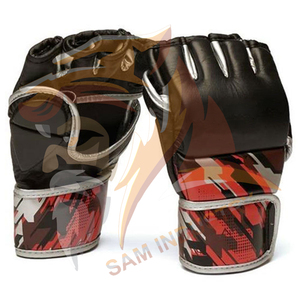 ถุงมือชกมวยหนังแท้แบบขายส่งสั่งทำได้ ทนทาน ขายดีที่สุด ถุงมือ MMA ออกแบบ OEM ได้ตามต้องการ - Product Image 2
