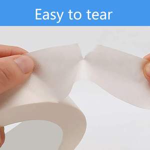 クレープ紙自動車マスキングテープ-48mm x 50m耐熱性120 ℃ 、ゴム接着剤残留物無料ヘビーデューティー - Product Image 3