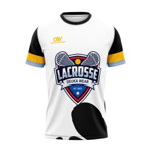 Camiseta Deportiva de Lacrosse para Hombre, Sublimada, de Secado Rápido, Transpirable, 100% Poliéster, Personalizada al por Mayor, Fabricante OEM, MOQ Bajo - Product Image 1