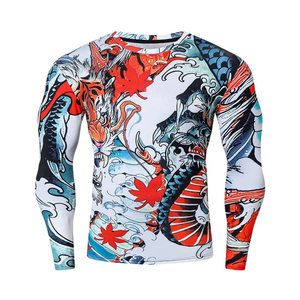 Wholesale High Quality Rash Guard <b>Compression</b> <b>Shirt</b> <b>Custom</b> <b>Design</b> Full Sleeve Gym Top With Quick Dry Feature & Short Sleeve - Product Image 3