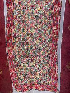 Handmade Embroidered Cotton Phulkari Dupatta Scarf Mirror Work Mix Lot 5/100 Pieces Indian <b>Wedding</b> Favor <b>Gifts</b> Jaif Textiles - Product Image 5
