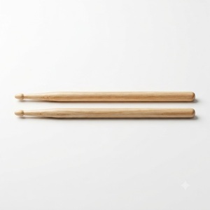 Baquetas de Madera de Fresno, Accesorios de Percusión Profesionales, Calidad Premium, Ligeras, Equilibradas, Duraderas, Cómodas para el Rendimiento - Product Image 1