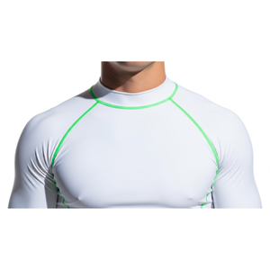 Rashguard homme de qualité supérieure, tissu de haute qualité, coupe confortable, séchage rapide, respirant, idéal pour le surf. - Product Image 5