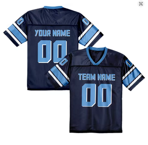 Custom Red American Football Jersey Personalized Football <b>Shirt</b> with Team Name Number Fans Men Women Youth Kids Top Streetwear - Product Image 3