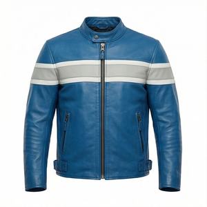 NAI-K07 High Quality Custom Logo Kids Leather Jacket <b>Cow</b> Skin Coat Boys Winter Street Style Tanned Price Of Customized Color - Product Image 1