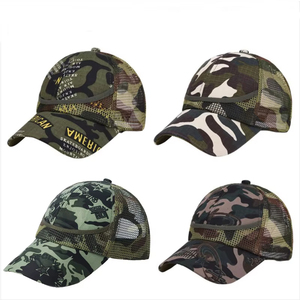 Gorra de camuflaje estilo jungla más vendida para hombre y mujer, gorra de tela antidesgarro, gorra de camuflaje para exteriores con logo bordado de fábrica. - Product Image 2