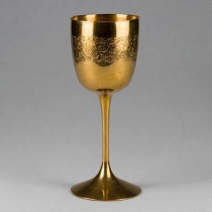 Bold Blossom Sacred Chalice Antique Brass Communion <b>Wine</b> Glass Handcrafted Vintage <b>Goblet</b> for Church and Spiritual Ceremonies - Product Image 6