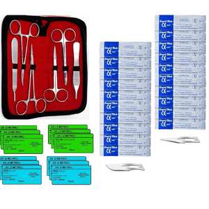 Kit de suture orthopédique de 39 pièces pour étudiants en médecine et en médecine vétérinaire, instruments chirurgicaux en acier réutilisables, ensemble d'entraînement - Product Image 4