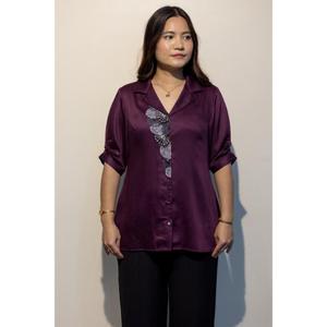 เสื้อเชิ้ตทรงปกติหรูหราสำหรับผู้หญิงออกแบบมาเพื่อสวมใส่สบายในชีวิตประจำวันและในสำนักงานซื้อโดยตรงจากผู้จำหน่าย - Product Image 1